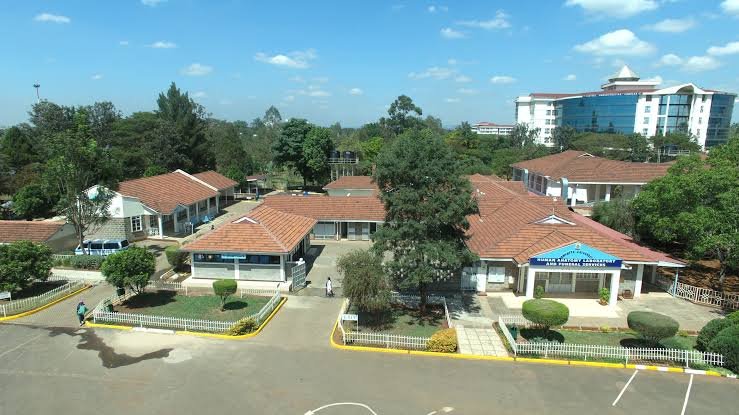 Aerial view of the funeral home