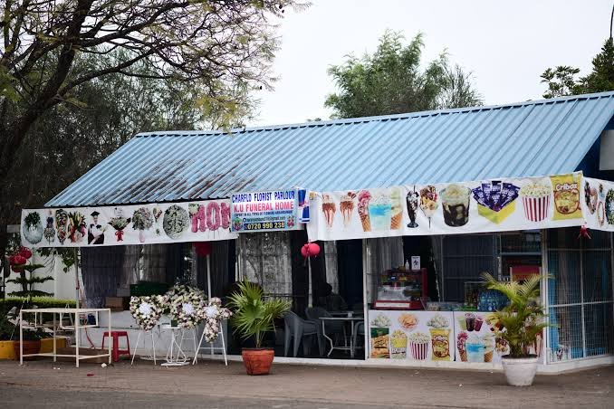 The flower kiosk